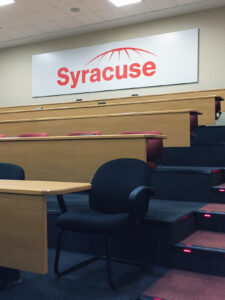 Custom Syracuse Logo Mounted to Gator Board